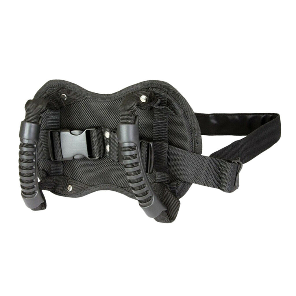 Motorcycle Safety Belt Motocross ATV Rear Seat Grip Strap Armrest Black