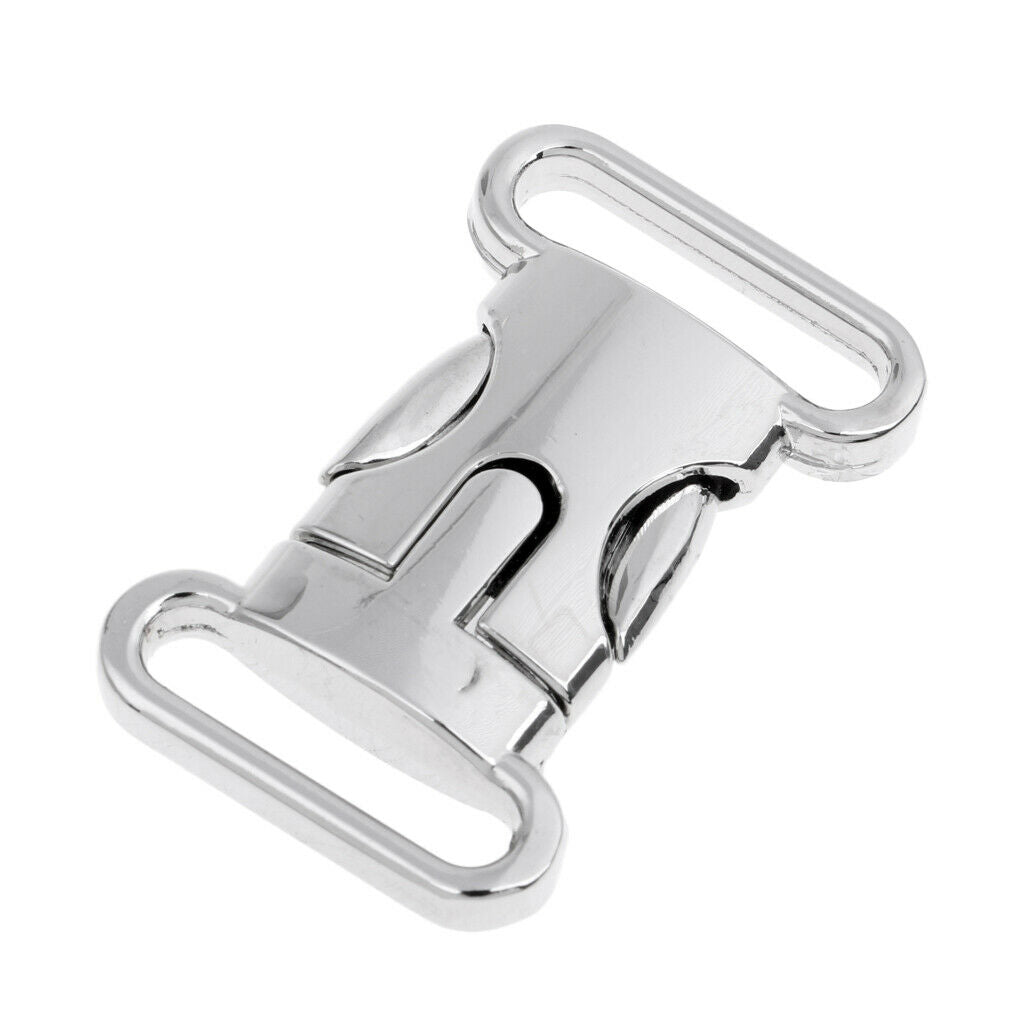 2X Metal Side Release Buckle for 20mm Backpack Webbing Strap Bracelet L