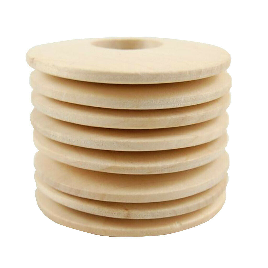 150pcs Natural Round Unfinished Wood Pendants Wooden Circles 30mm 40mm 50mm
