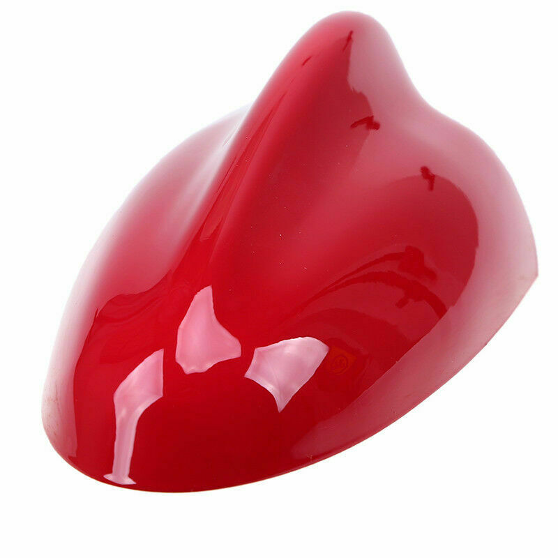 Universal CAR Top Roof Shark Fin Antenna AM/FM Signal Aerial Kit Decoration Red