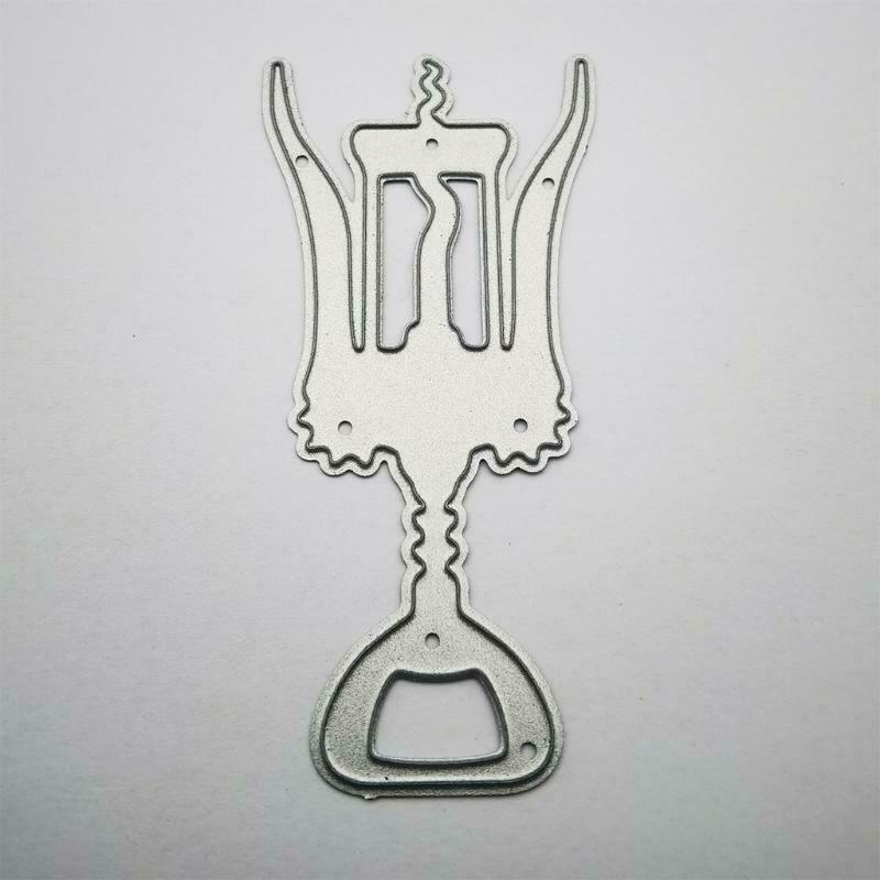 Wine Bottle Opener Metal Cutting Dies Stencil DIY Scrapbooking Album Paper Card