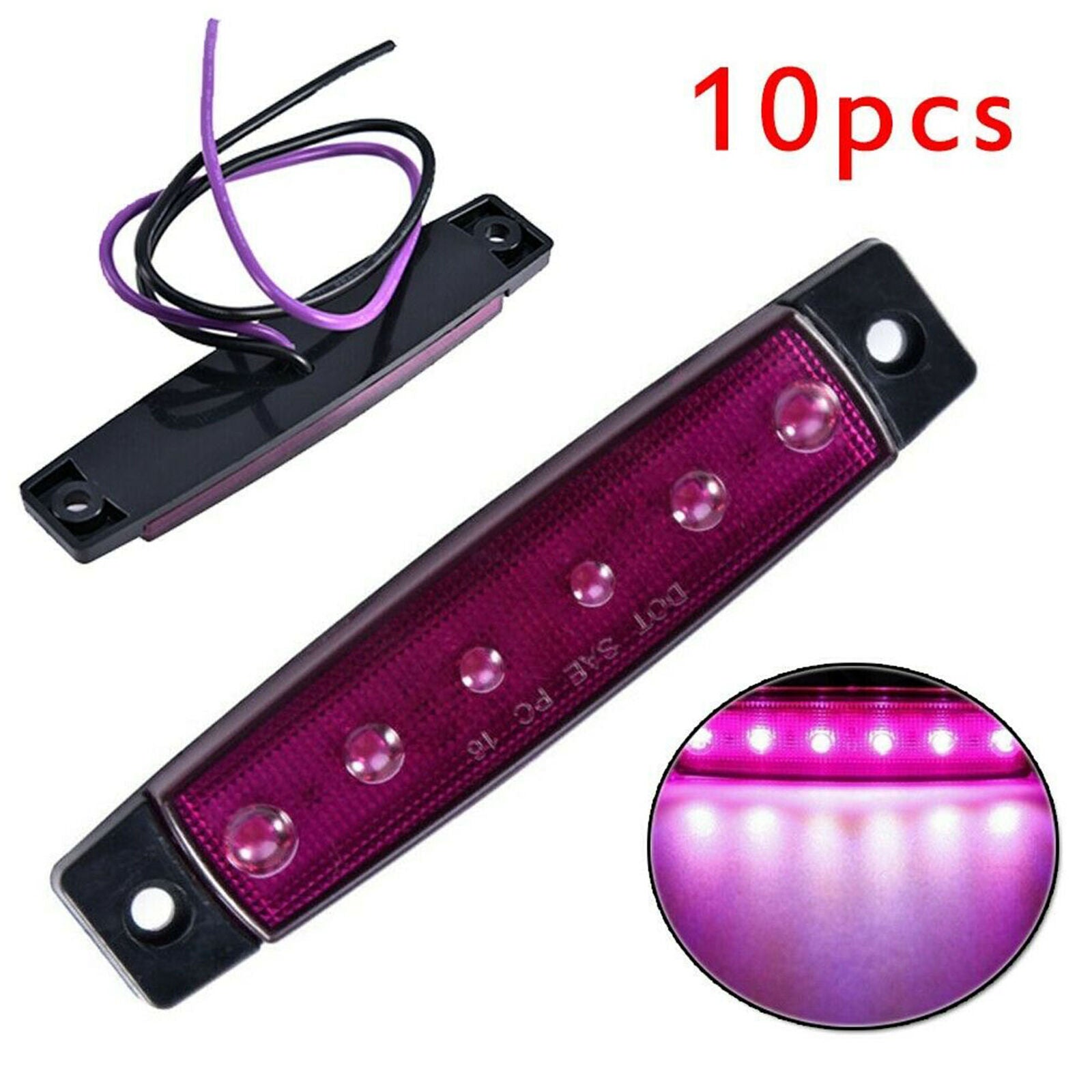 10pcs LED Rock Light Kit Underglow Lamp Offroad Truck Bluetooth Indicators Light