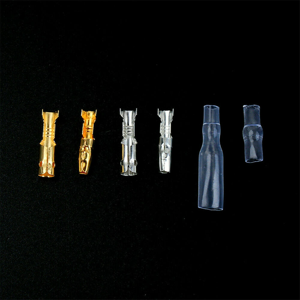 240PCS Car Motorcycle Brass Bullet Connector 4.0mm Male & Female Wire Terminals