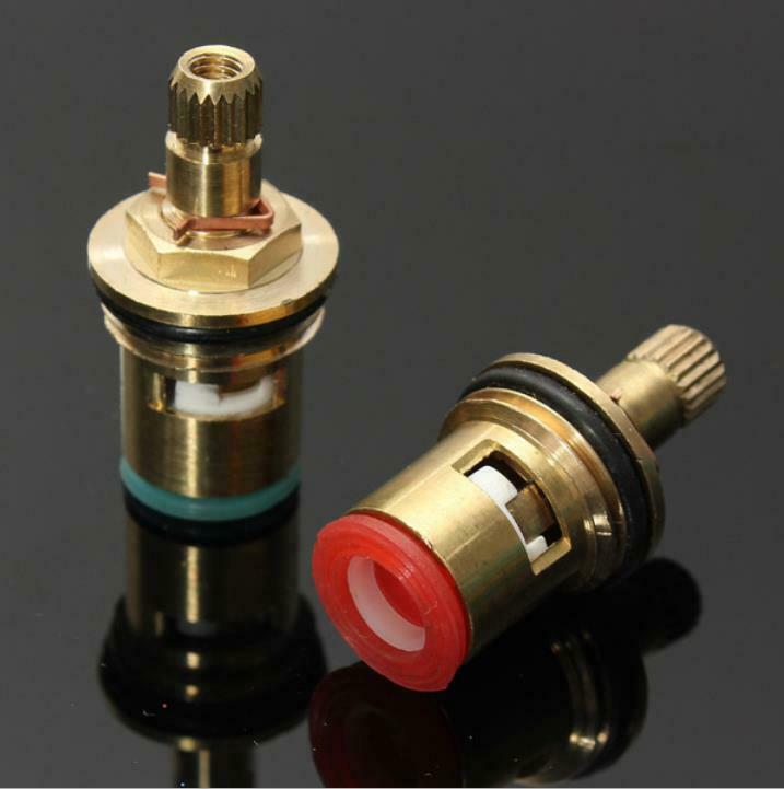2 X Standard 1/2 Ceramic Faucet Cartridges Turn Quarter Valve Disc Inner Tap