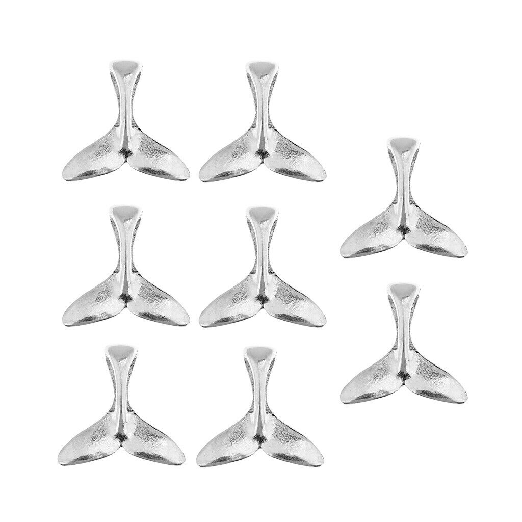 8 PCS Mermaid Tail Pendants DIY Necklace