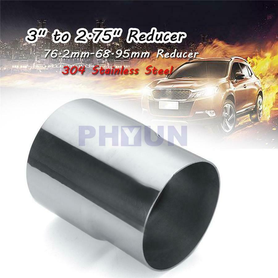 2.75" ID to 3" ID Exhaust Pipe Reducer Adapter Connector Chrome Stainless Steel