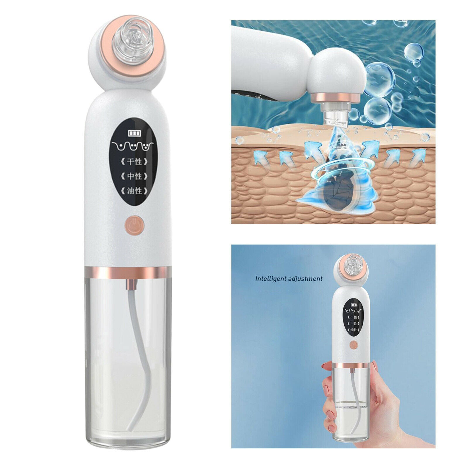 Small Bubble Black Head Remover Face Pore Cleaner Acne Extractor Skin Care