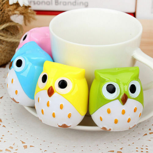 Funny Lovely Attractive Owl Bird Pencil Sharpener School Stationary Rando.l8