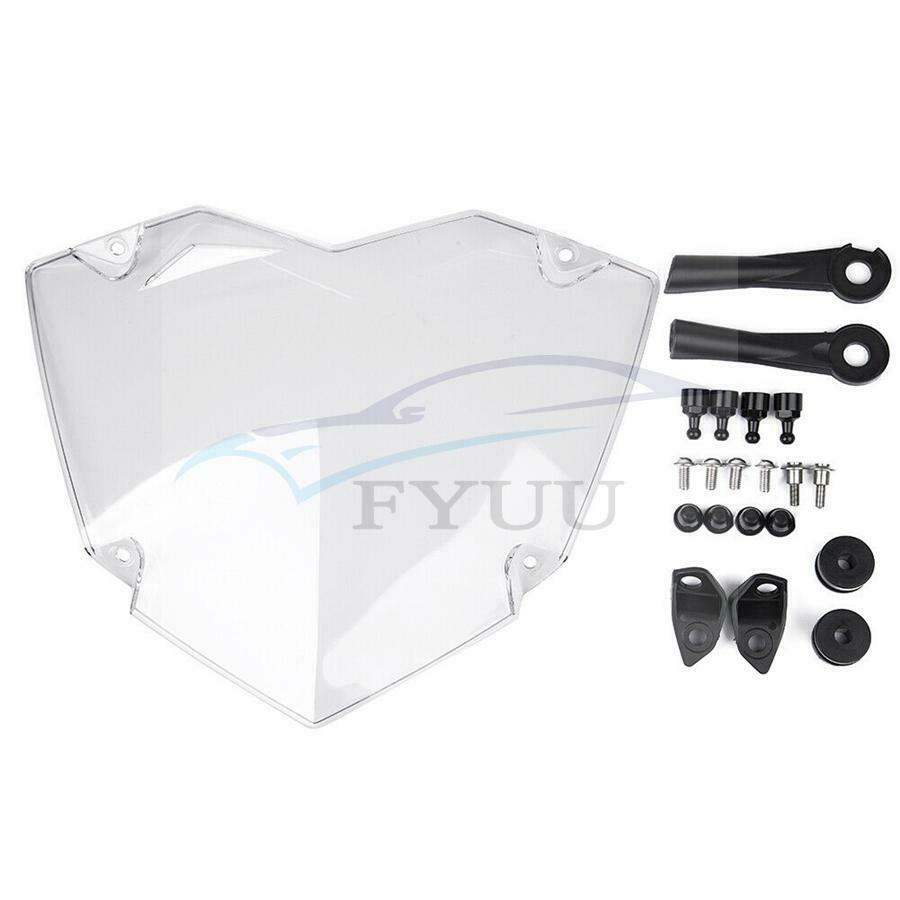 Headlight Guard Protector Cover Clear Lens For BMW R1200GS ADV R1250GS ADV 1pc