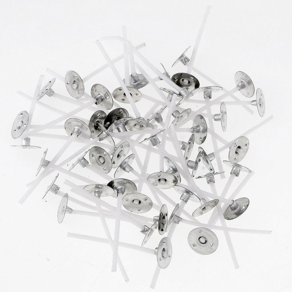 200 Pack Pre Waxed Candle Wicks With Sustainers For Making Tea light Candles