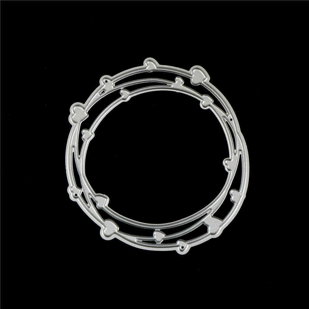 4pcs Love Ring Design Metal Cutting Dies For DIY Scrapbooking Album Paper CardBD