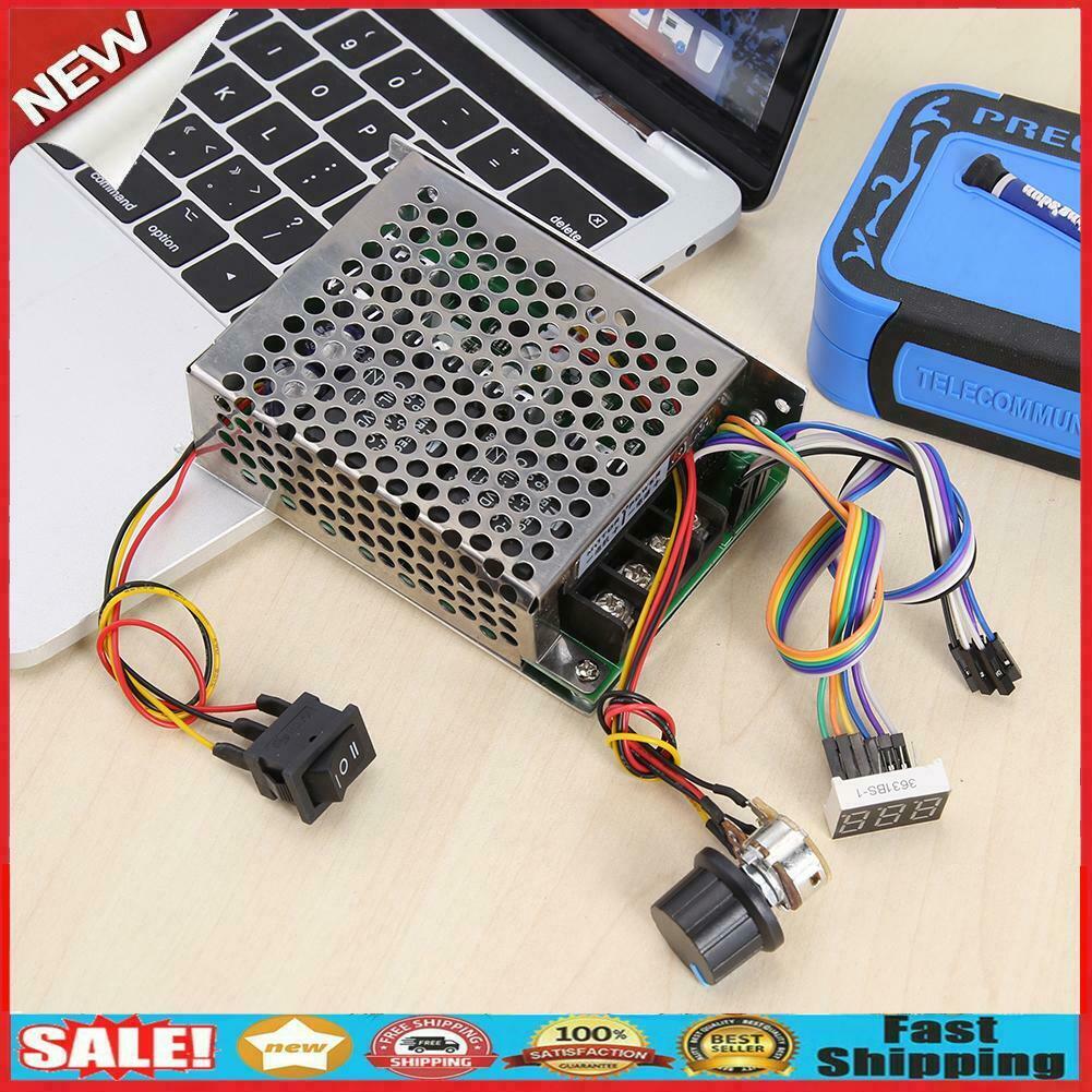 DC 10-55V Motor Speed Controller 60A CW CCW Reversible Adjustable Switch  @