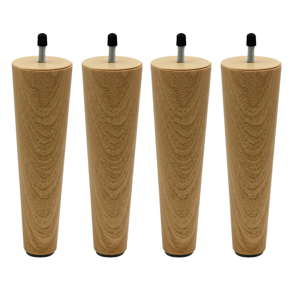 4Pcs Furniture Sofa Legs Set - Coated Tapered Wooden Replacement Sofa Couch