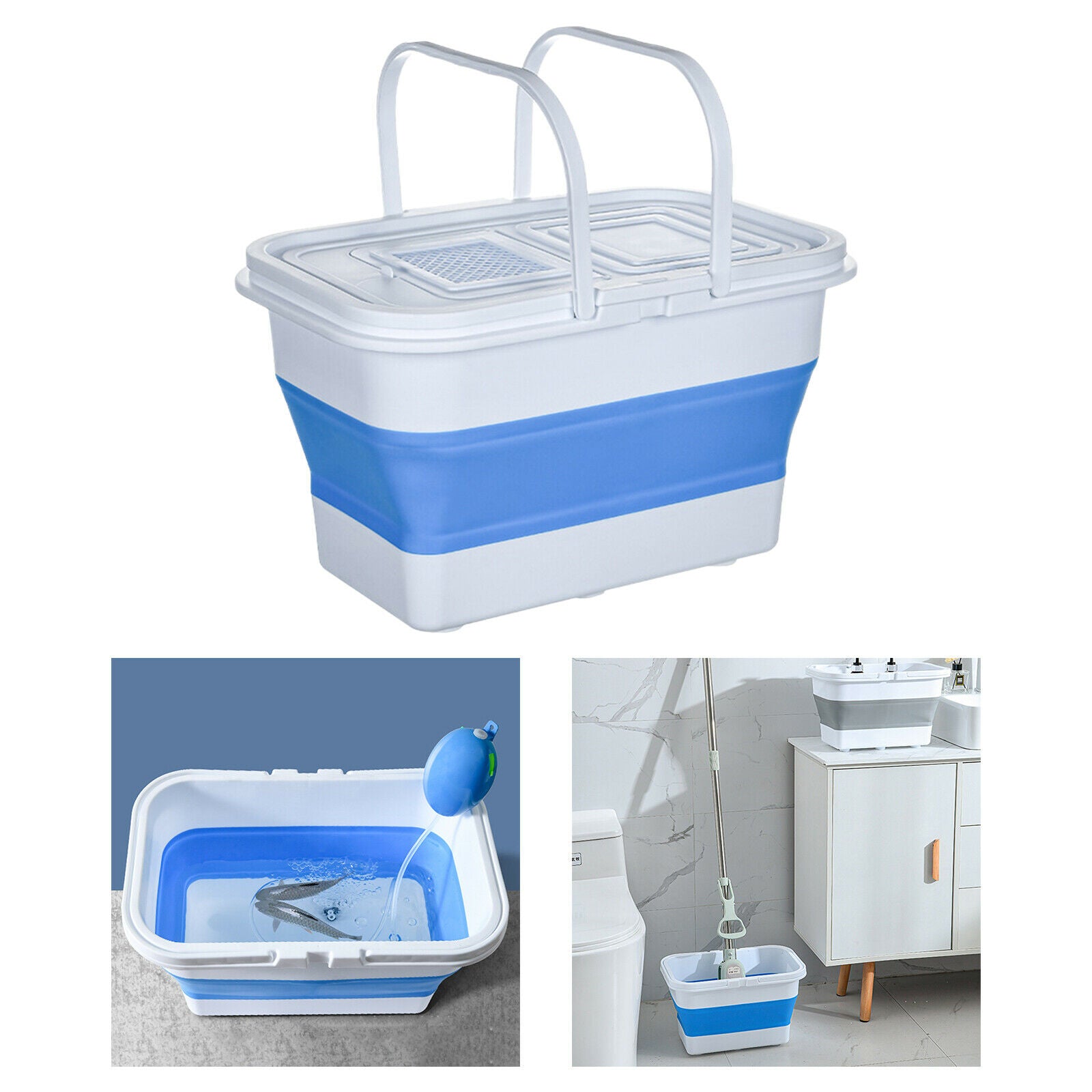 Durable Water Tank Bucket for Camping Household Car Wash Cleaning Supplies
