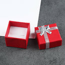 6Pcs Bowknot Square Small Ring Box Jewelry Gift Packaging Case Storage Wedding