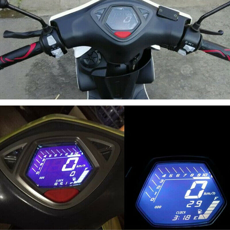 DC12V Motorcycle LCD Digital Odometer Speedometer Tachometer Gauge Meter Gauge