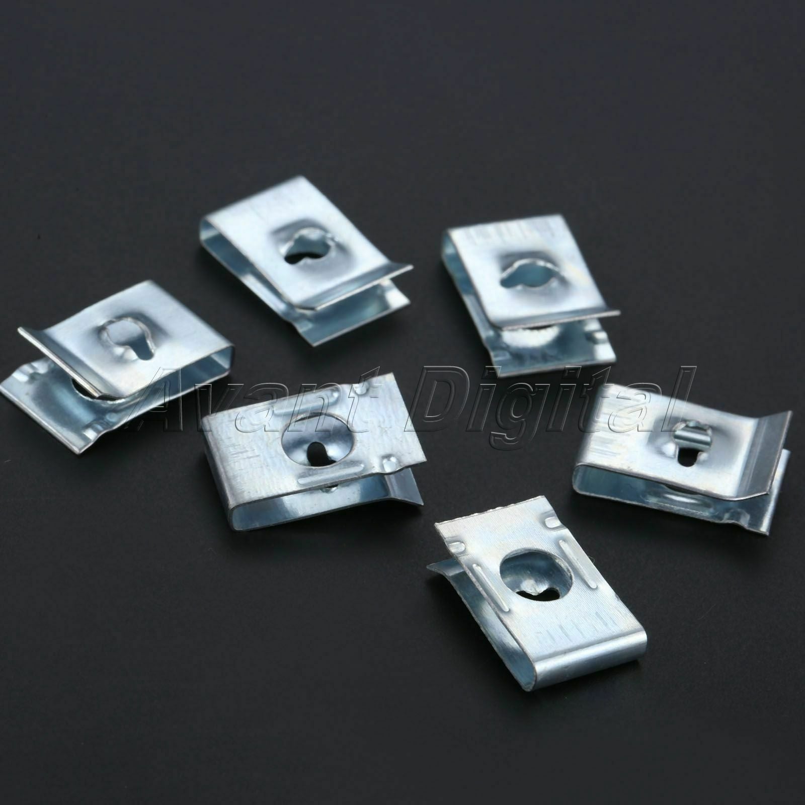 Wholesale 50x Auto U Clips Trim Fasteners Retaining Screws Panel Sliver Rivets