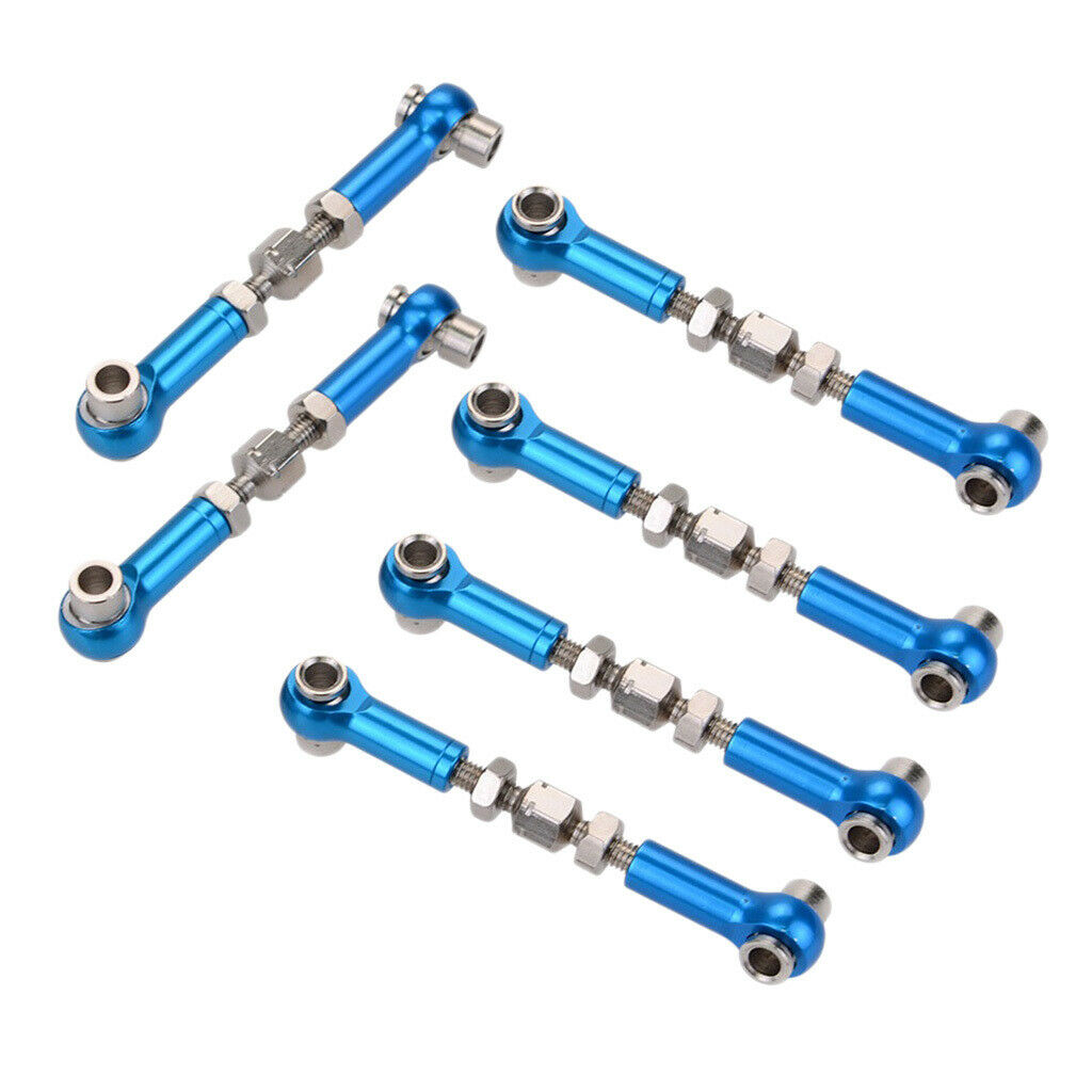 6Pcs 47-57mm Servo Pull Rod for HSP  ZD Racing HPI LRP Wltoys RC Car