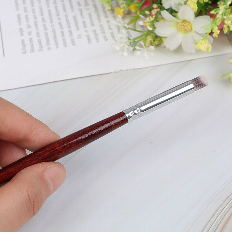 Nail Art UV Gel Brush Wood Handle Angle Manicure Gradient Dizzy Dye Pen.E g Ad