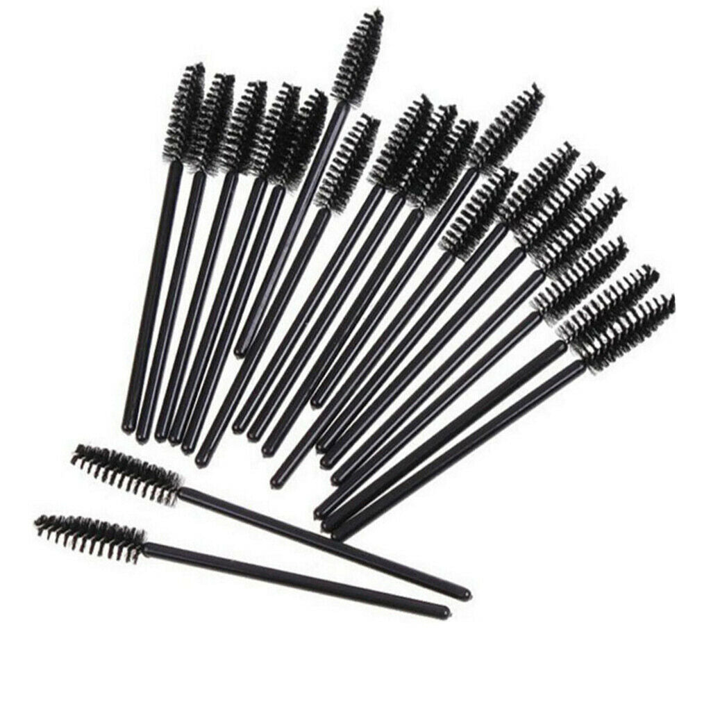 100x Disposable Eyelash Extension Brush Comb Spiral Mascara Wands Applicator