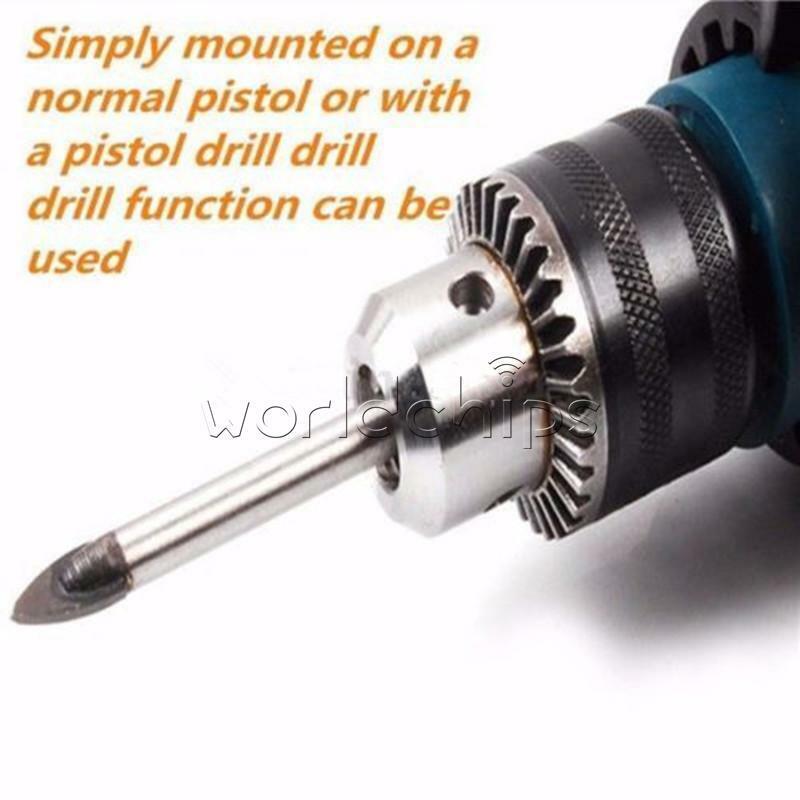 4PCS Marble 4/6/8/10mm Glass Spear Head Cretive Drill Bits Ceramic Tile Set