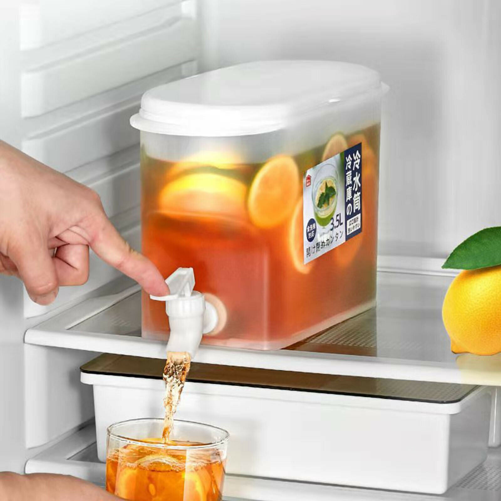 Mix Drinks Water Jug for Lemonade Ice Tea Fruit Tea Cold Drink Pitcher