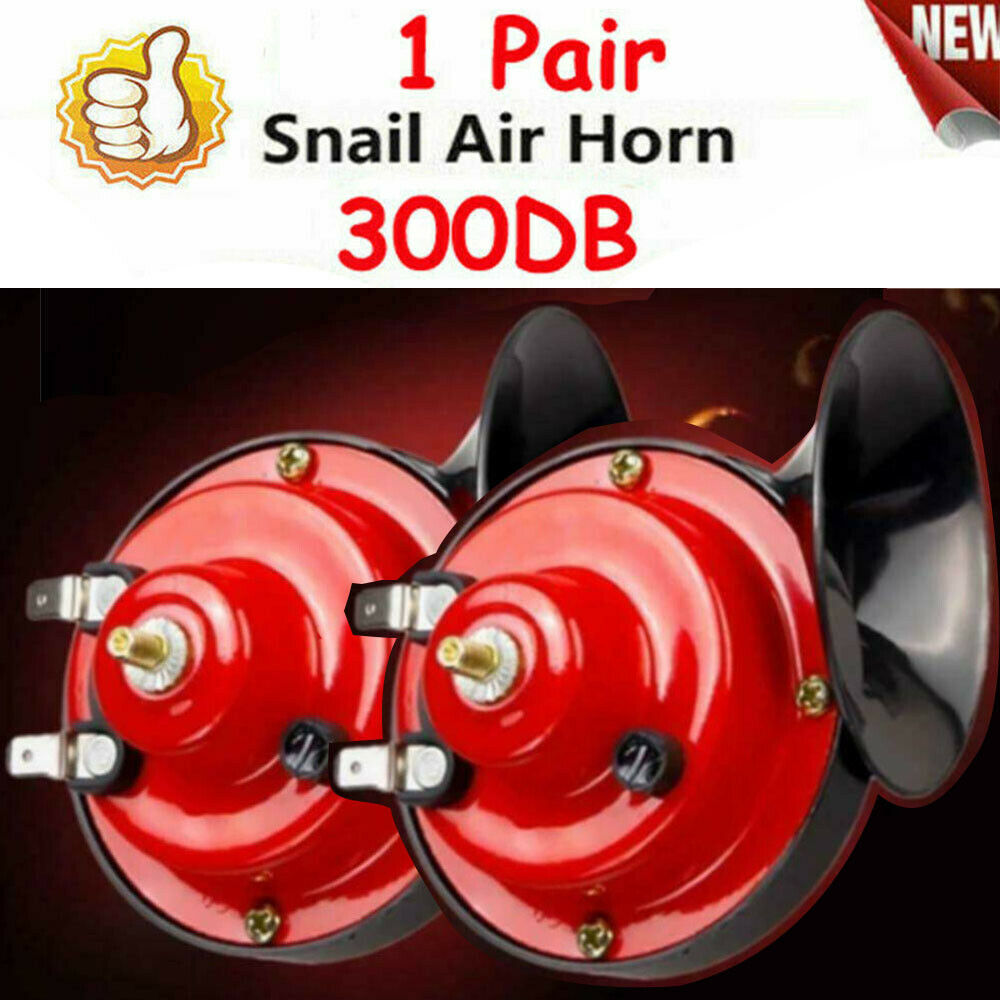 2_PACK - 300DB Super Train Horn For Truck Car Boat Motorcycle 12V Electric Horn