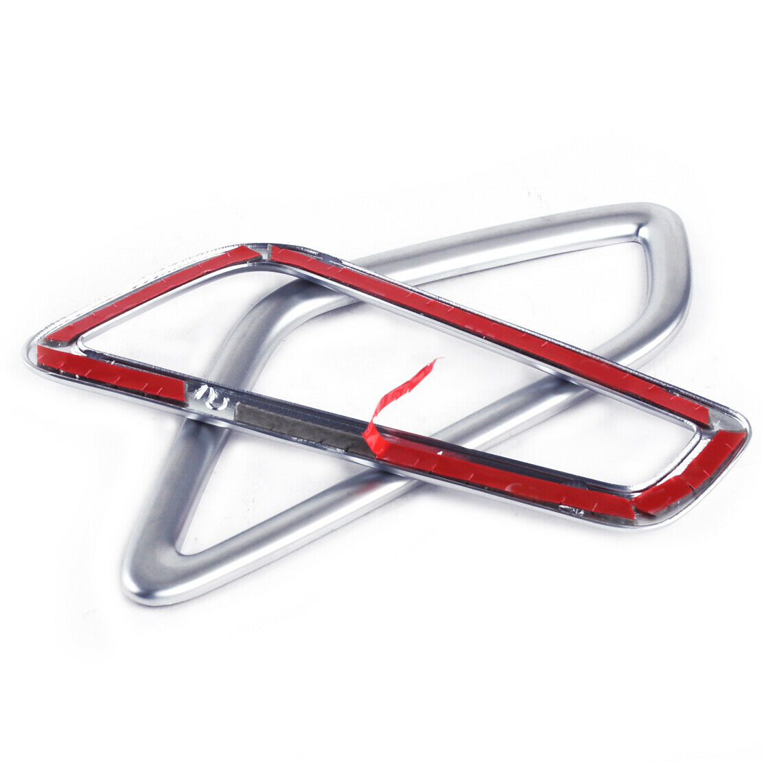 2x Chrome Dash Air Vent Trim Cover Bezel Fit for Hyundai Elantra Avante 16-17 An