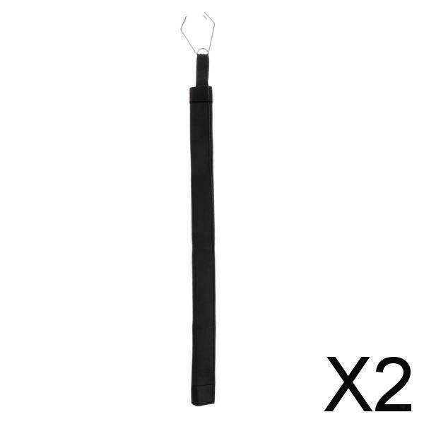 2X Anti-Wear PU Climbing Rope Protector Sleeve Sheathing Protective Cover Black