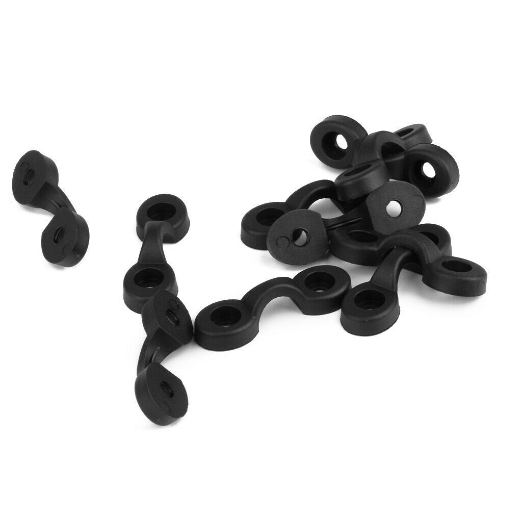 Canoe Kayak Deck Pad Eyes Loops + D Ring Fitting Rigging Hardware Safety Kit