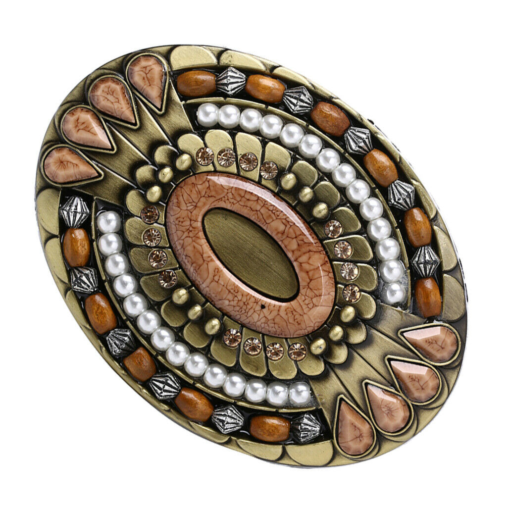 Men Western Cowboy Cowgirl Rodeo Zinc Alloy Boho Belt Buckle Jeans Accessory