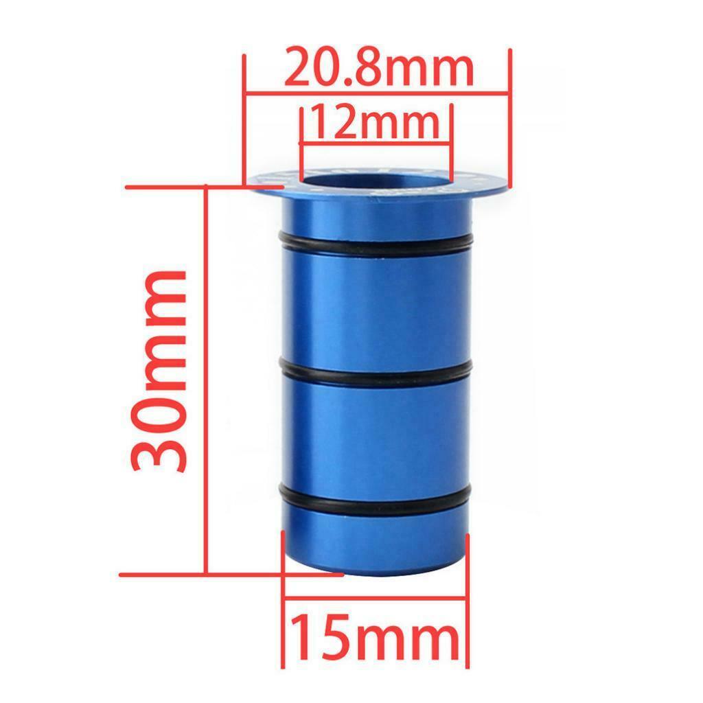 4 Piece Bike  Hub Conversion Seat Adapter 15mm To 12mm Size Reducer