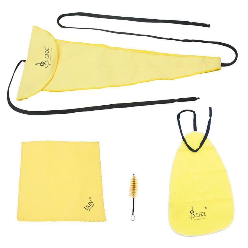 4Pcs Saxophone Cleaning Kit Tube Clean Cloth Mouthpiece Brush Screwdriver