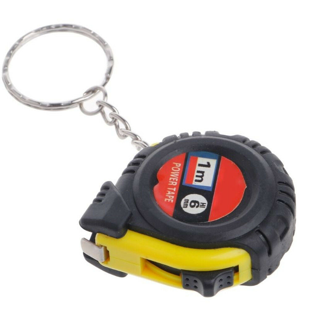 Mini Key Chains Retractable Ruler Tape Measure Pocket Size Metric 1m/3.28Ft/39".
