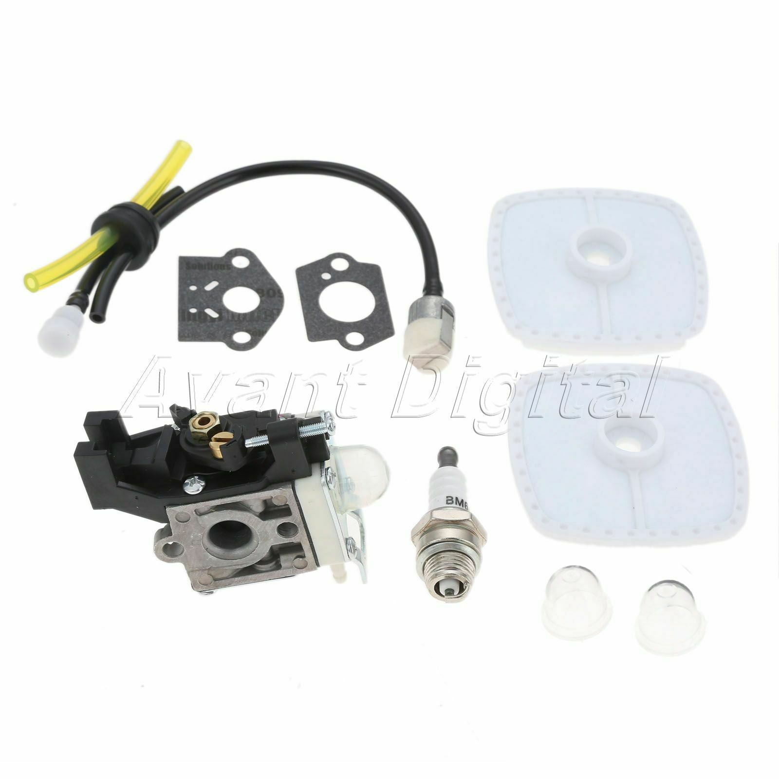 Carburetor Fit For Zama RB-K93 Echo SRM-225 GT-225 PAS-225 Air Filter Fuel Line