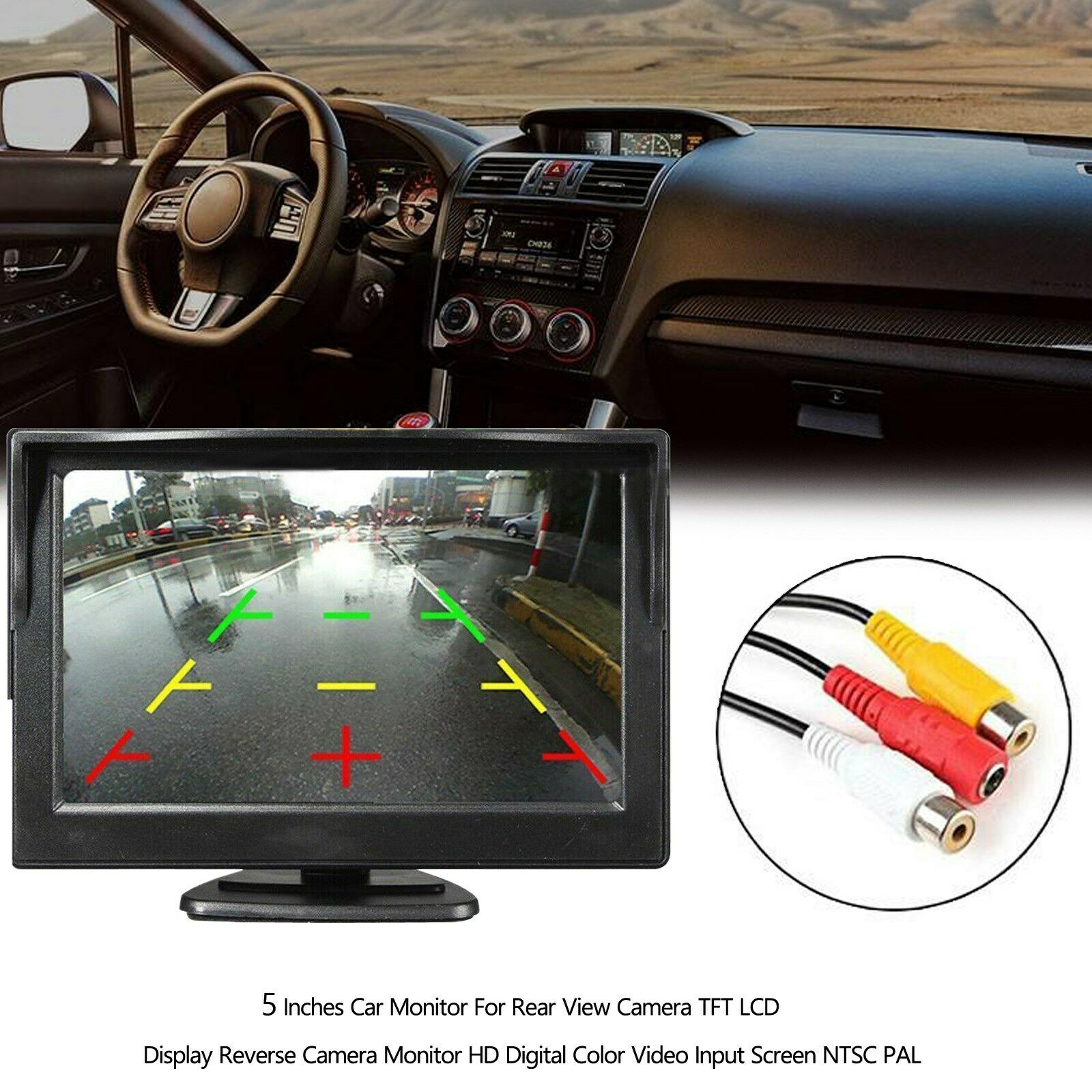 5 Inch HD Screen Monitor for Car Rear view Reverse Backup Parking Camera CA