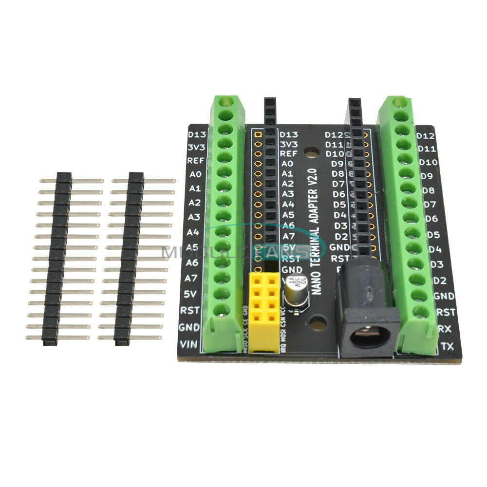 Nano V3.0 Terminal Extension Adapter Board NRF2401+ interface DC Power ATMEGA328