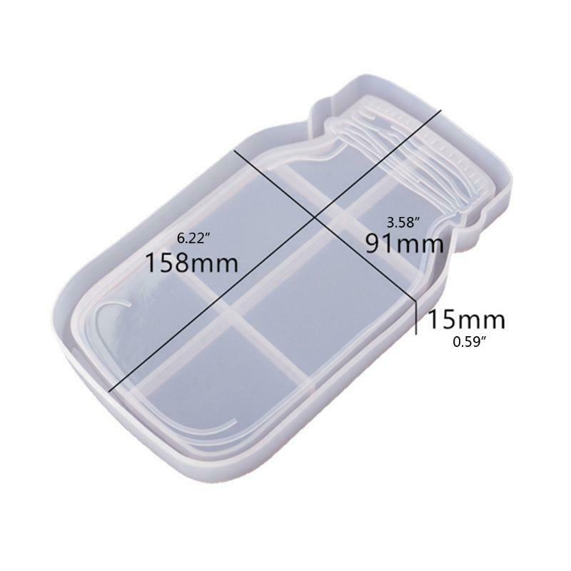 Bottle Tray Scented Candle Tray Silicone Mold for DIY Crafts Making Home Decor