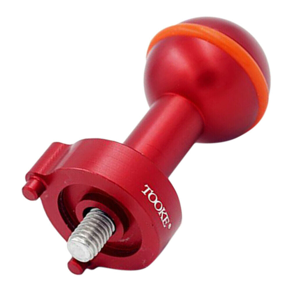Diving Photograph Strobe Ball Joint Flashing Light Ball Head Adapter Red