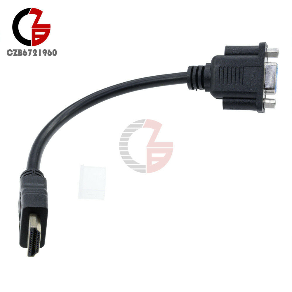 HDMI Male To VGA D-SUB 15 Female Video Adapter Converter Cable For HDTV PC