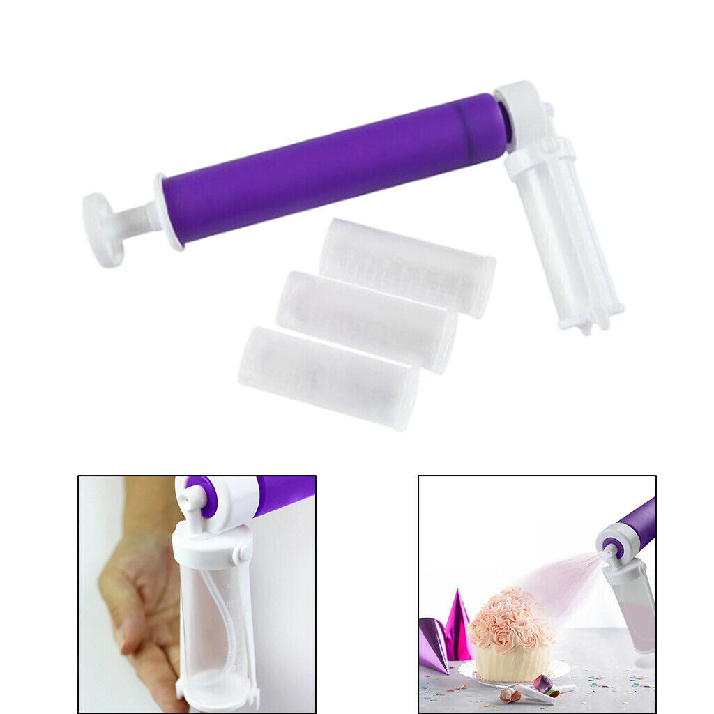 Household Cake DIY Baking Spray Gun Manual Airbrush for Decorating Cakes