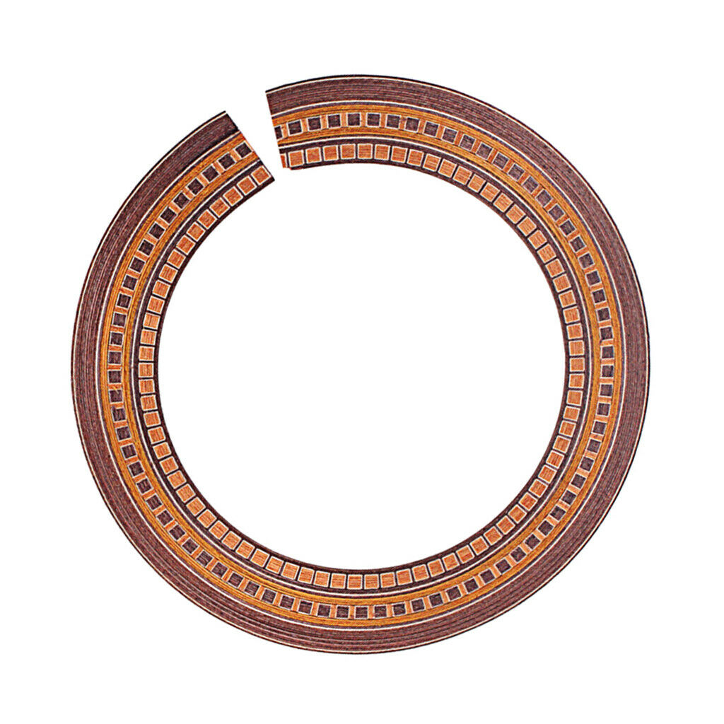 Wood Guitar Soundhole Rosette Inlay for Acoustic/Classical Guitars DIY
