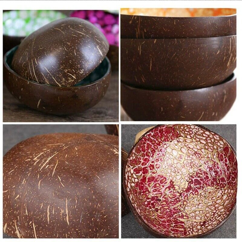 2PCS Coconut Bowls, Bowl Decoration, Candy & Key Storage Bowl Home DecoratioI2R6