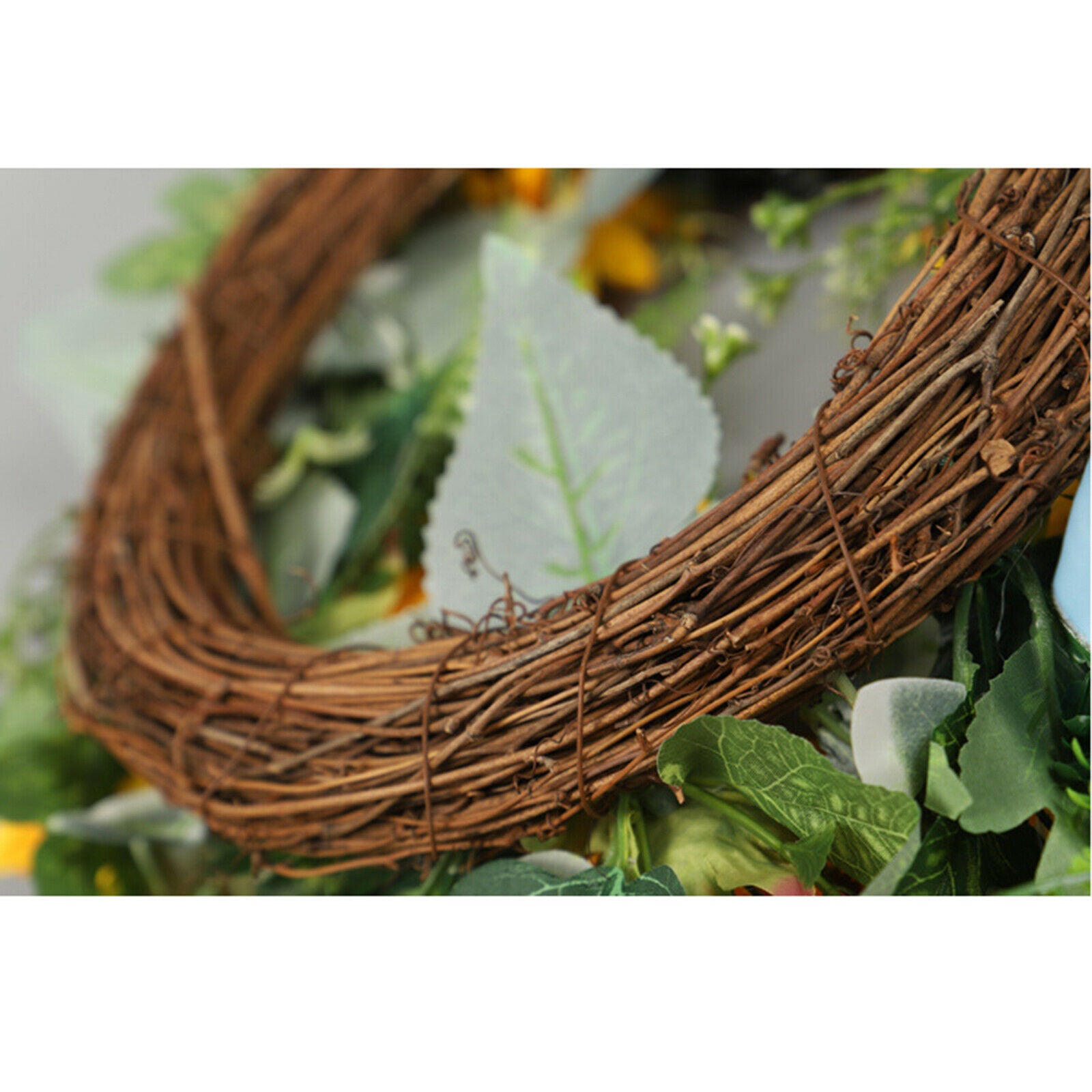 Artificial Sun Flower Wreath Door Living Room Front Door Patio Ornament