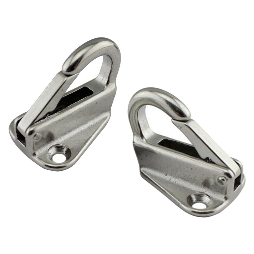 Lots 2 Marine Grade Tug Safety Catch Spring Snap Fending Hook Attach Rope