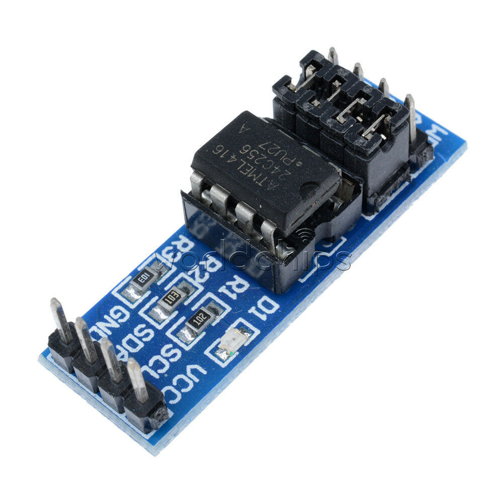 2PCS AT24C256 Serial EEPROM I2C Interface EEPROM Data Storage Module for Arduino