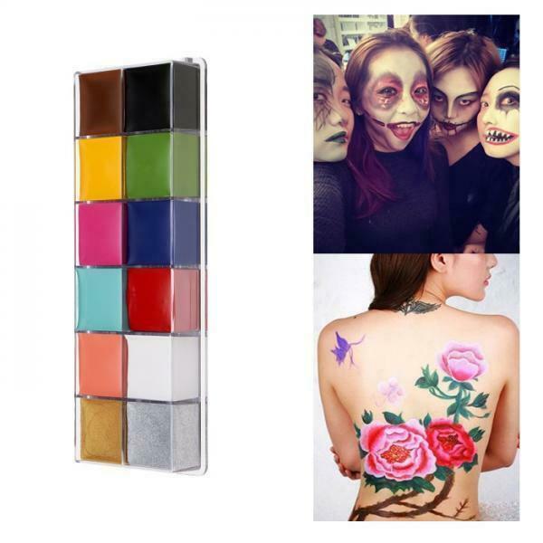 Halloween Professional Face Body Paint Oil Painting Art Make Up Party Kit