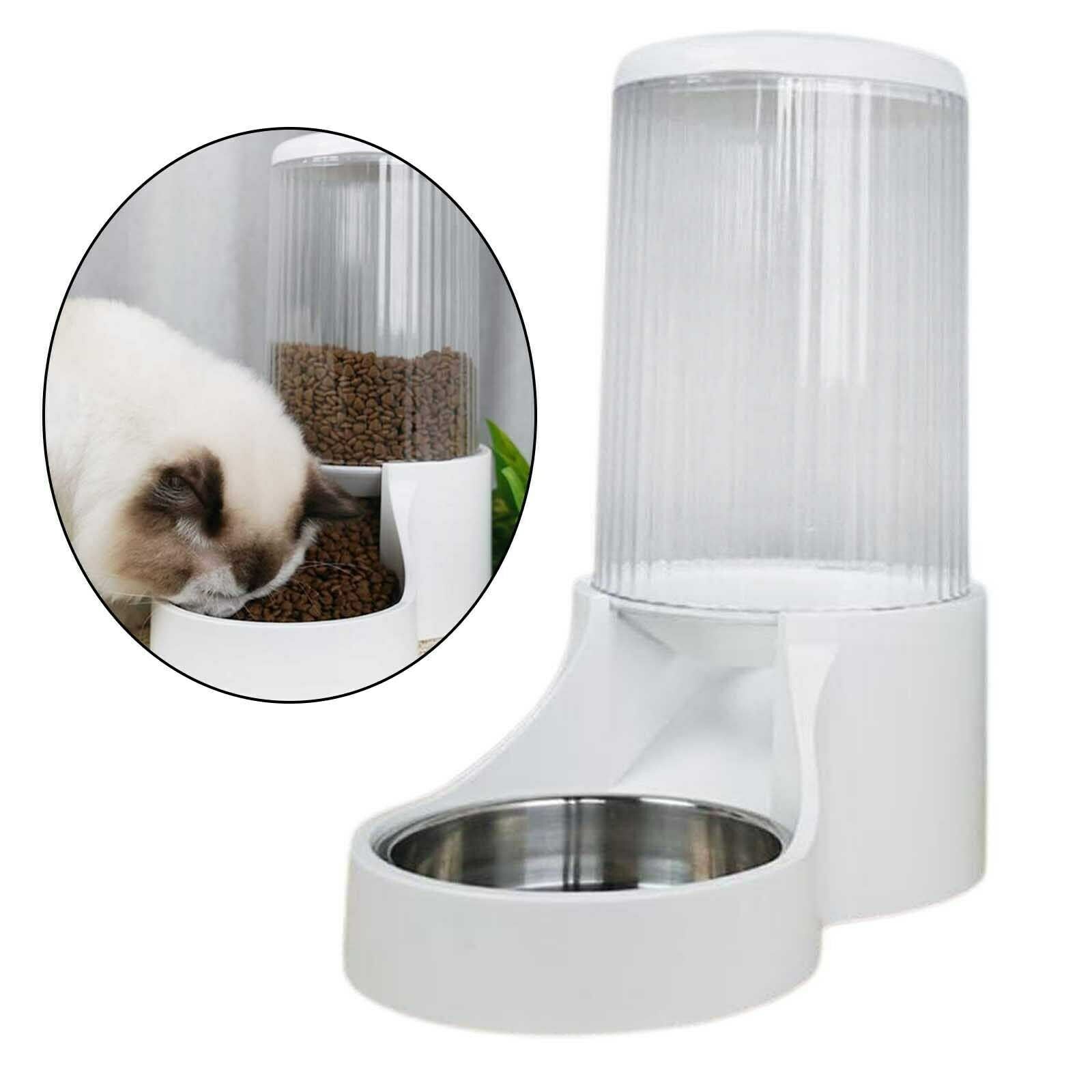 Automatic Pets Food Dispenser for Dog Cat Feeder Auto Dish Bowl Drinker 2.7L