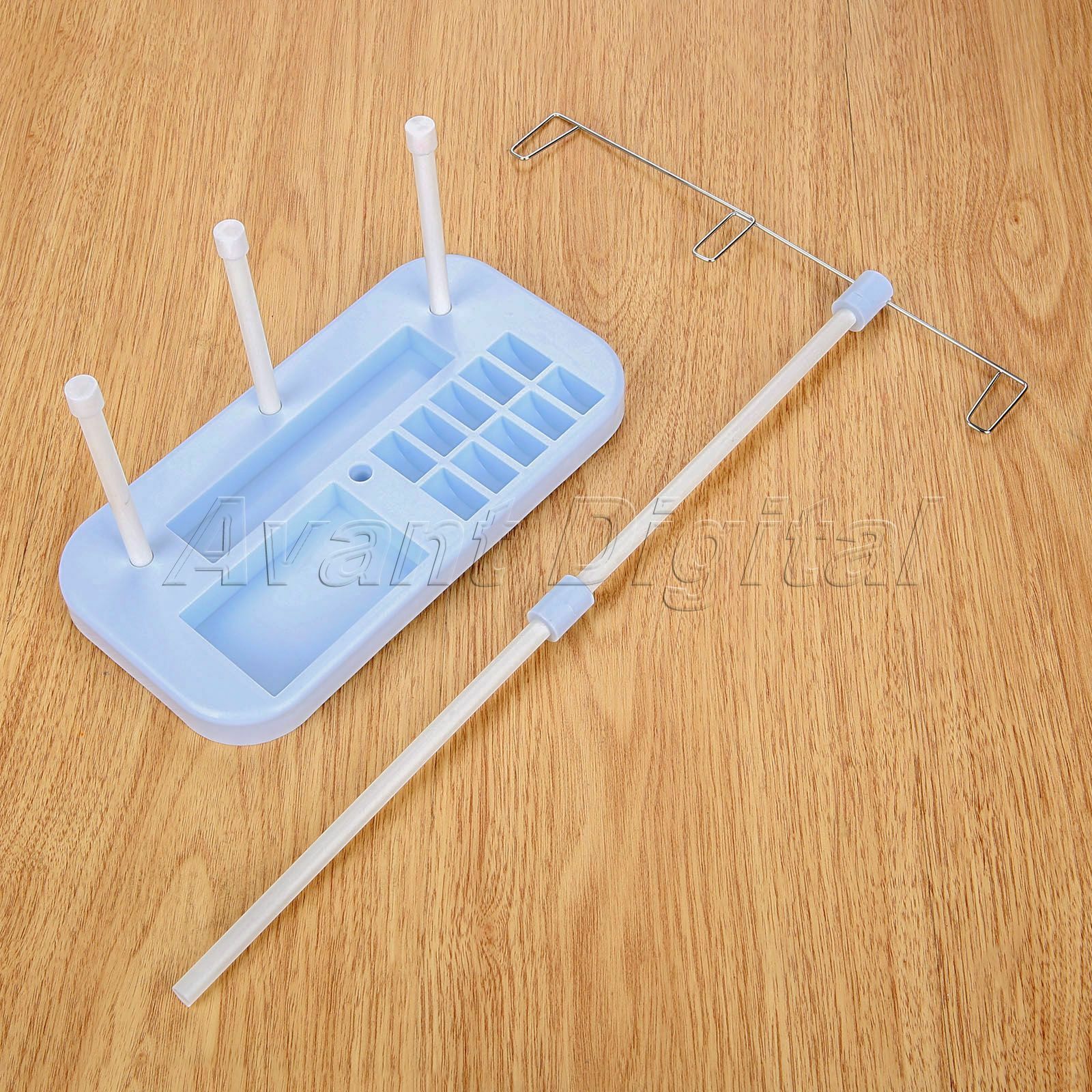 3 Embroidery Thread Spool Stand Rack Line for Home Sewing Machine Sew Quilting