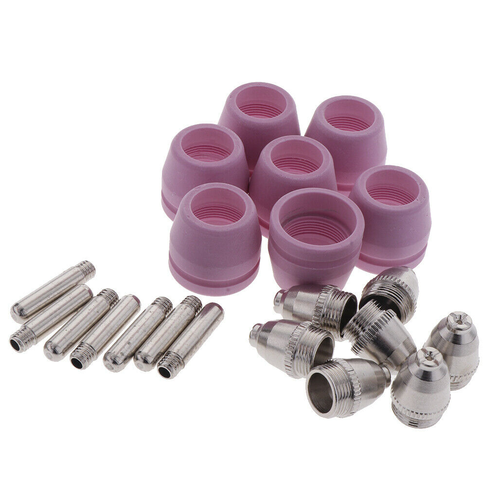 Plasma Cutter Torch Consumables  Nozzles Cups Kit Copper Ceramic Plasma